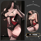 Chaomu sexy hot three-point qqny flirting sexual fun lingerie pure desire open file sensual temptation lace one-piece