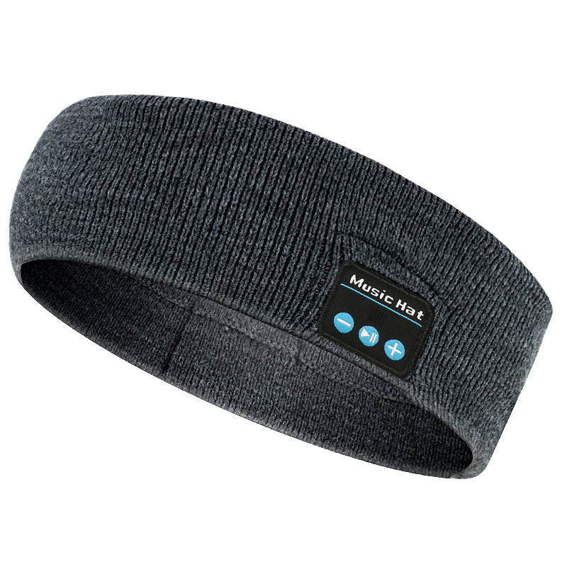 Cross-border hot-selling wireless bluetooth headscarf outdoor fitness sweat-absorbing headset music call outdoor knitting bluetooth headband