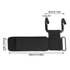 1/2Pcs Stainless Steel Heavy-Duty Wrist Hooks with Soft Padded Handle - Perfect for Weightlifting, Pull-Up and Strength Training
