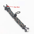 Outdoor Multi-function Paracord Survival Bracelet Men Women Camping Adventure Emergency Rescue Survival Rope Bracelet