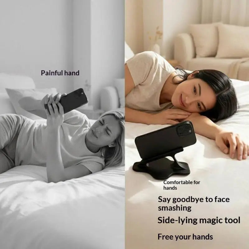 2Pcs Bed Lazy Phone Stand For Side Lying Stable Ergonomic Phone Holder For Hands-Free Viewing Perfect For Bedtime Entertainment