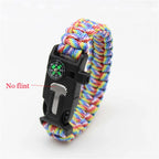 Outdoor Multi-function Paracord Survival Bracelet Men Women Camping Adventure Emergency Rescue Survival Rope Bracelet