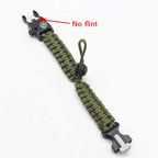 Outdoor Multi-function Paracord Survival Bracelet Men Women Camping Adventure Emergency Rescue Survival Rope Bracelet