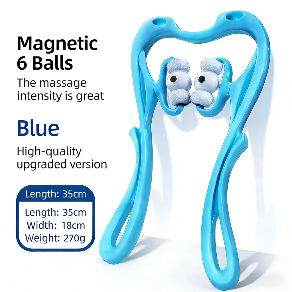 Cervical Massager for Neck, Legs, Waist, and Back – Pain Relief and Muscle Relaxation, Manual Multi-Function Kneading, Househol