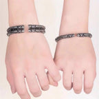 925 Sterling Silver Four‑Dragon‑Head Open Cuff Bangle Adjustable Men Bracelet Chinese‑Style Personalized Jewelry Gift