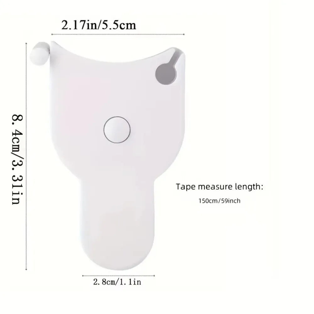 Automatic Retraction Tape Measure 150 Cm Handheld Measuring Tape Multi-functional Plastic Body Fat Caliper