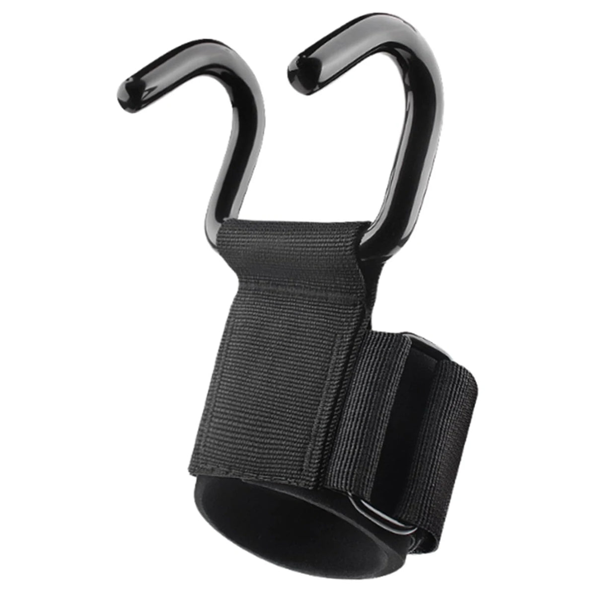 1/2Pcs Stainless Steel Heavy-Duty Wrist Hooks with Soft Padded Handle - Perfect for Weightlifting, Pull-Up and Strength Training