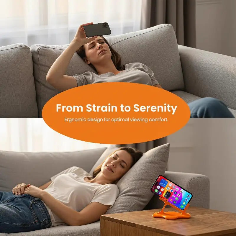2Pcs Bed Lazy Phone Stand For Side Lying Stable Ergonomic Phone Holder For Hands-Free Viewing Perfect For Bedtime Entertainment