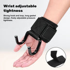 1/2Pcs Stainless Steel Heavy-Duty Wrist Hooks with Soft Padded Handle - Perfect for Weightlifting, Pull-Up and Strength Training